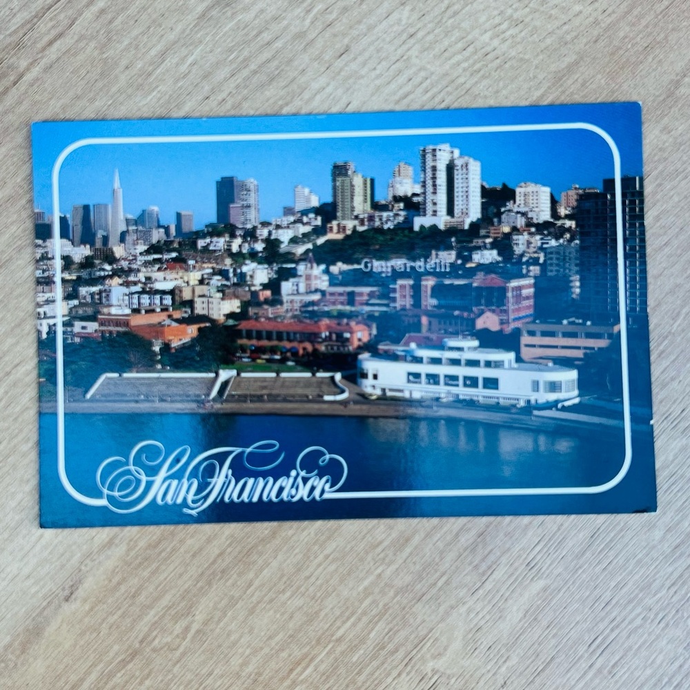3 for 10: vintage San Francisco Skyline Postcard unposted